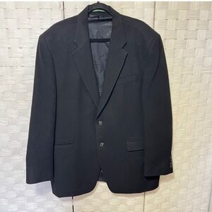 Lauren Ralph Lauren Camel Hair Blazer Sport Coat Business Casual‎ Black
